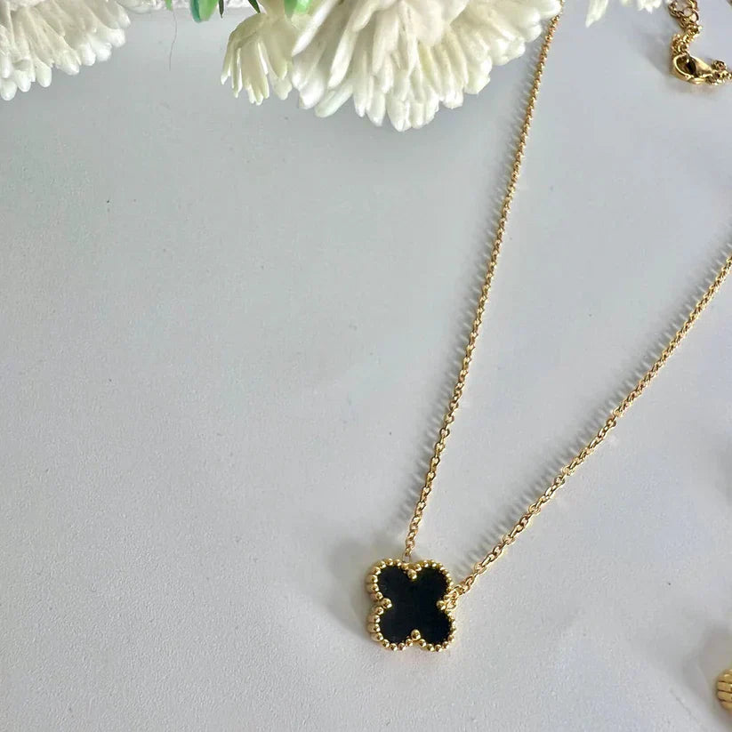 Clover Necklace and Earring Set