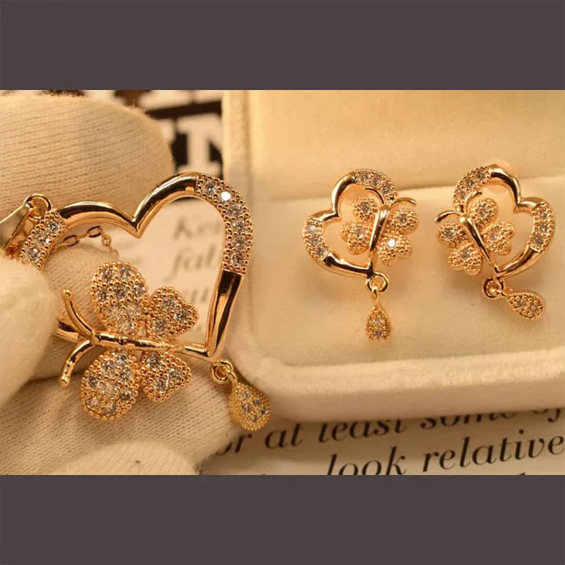 Heart Adjustable Necklace Set