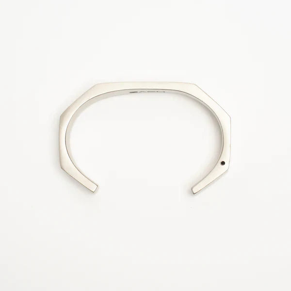 Stainless Steel Hexagon Cuff Bangle