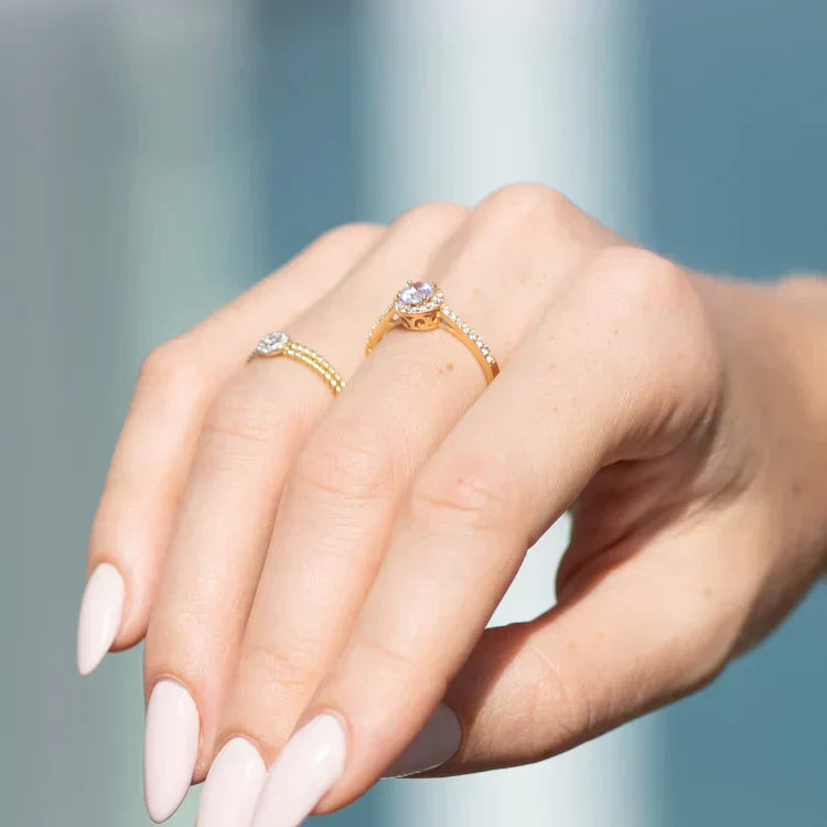 Scarlet Engagment ring gold plated