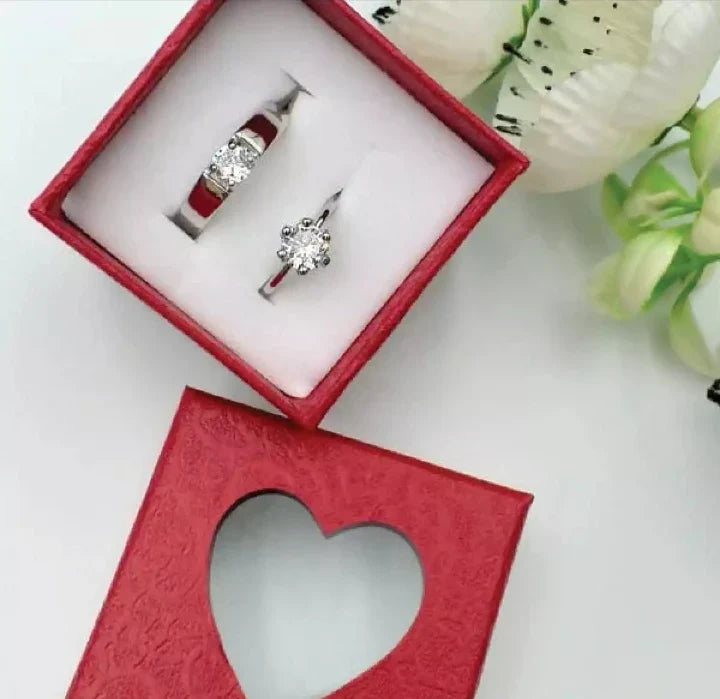 Silver Couple Rings